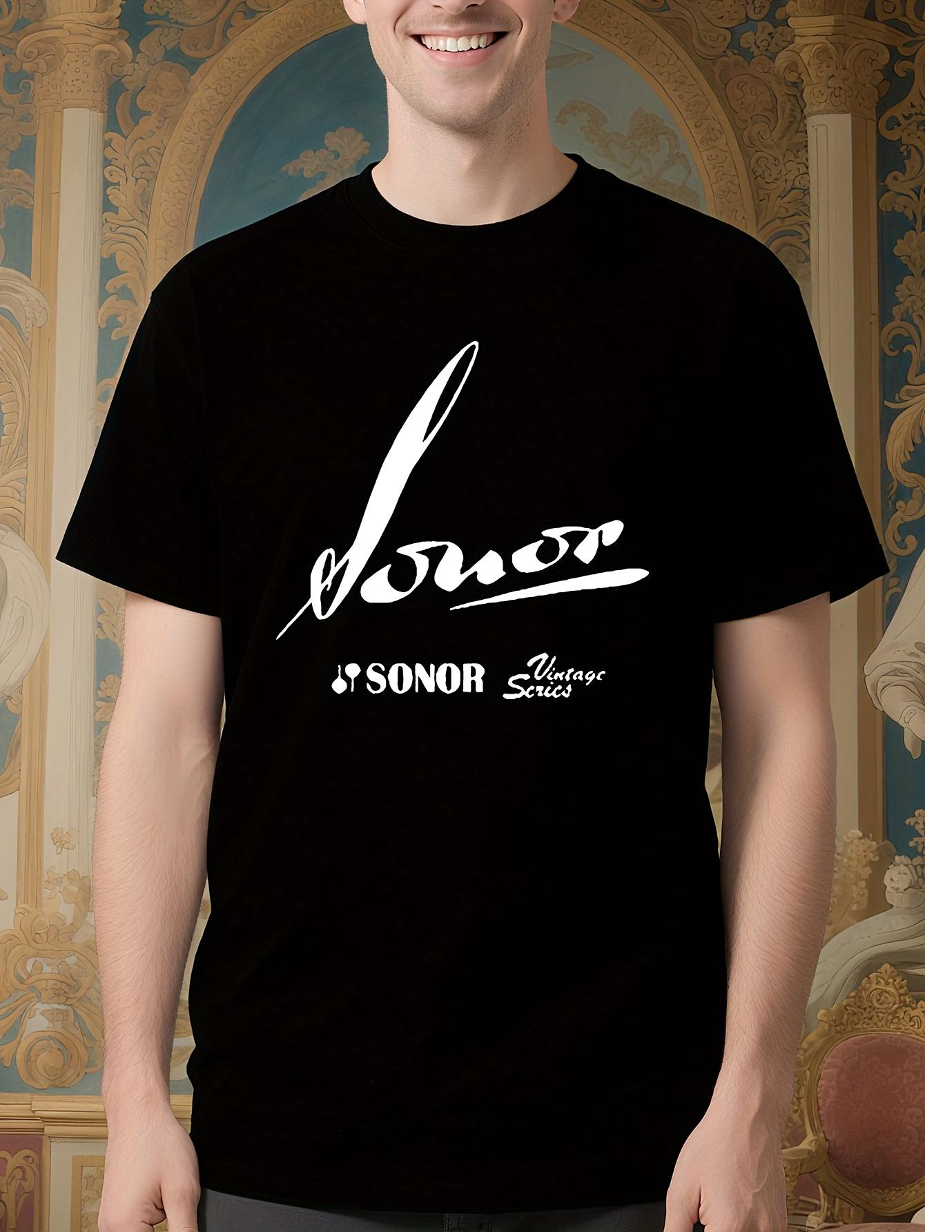 Vintage Sonor Series Logo Tshirt - Black Retro Graphic Tee XXXL