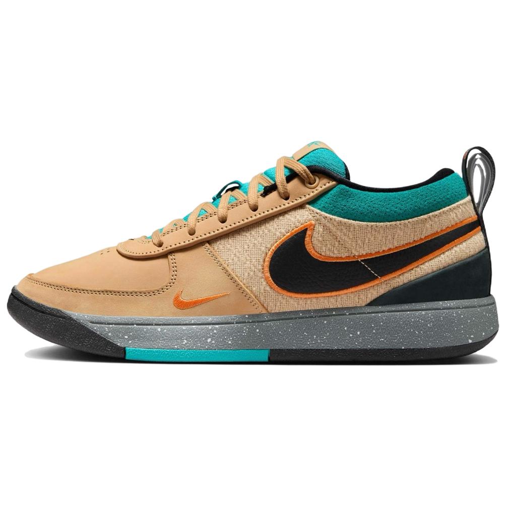 Új Nike Book 1 Csúszásgátló Kopásálló Alacsony Szárú Férfi Kosárlabda Cipő Bézs Fekete IF2405-200