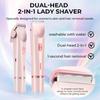 Woman Double Head Electric Shaver Dual Purpose Female Razor Body Epilator Leg Underarm Bikini Electric Hair Remover Trimmer