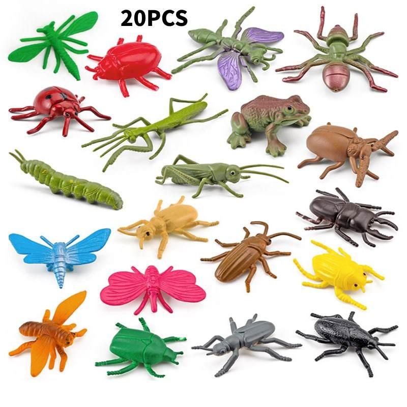 

Mini Insect Simulation Playset With Pvc Construction For Kids And Hobbyists 20pcs