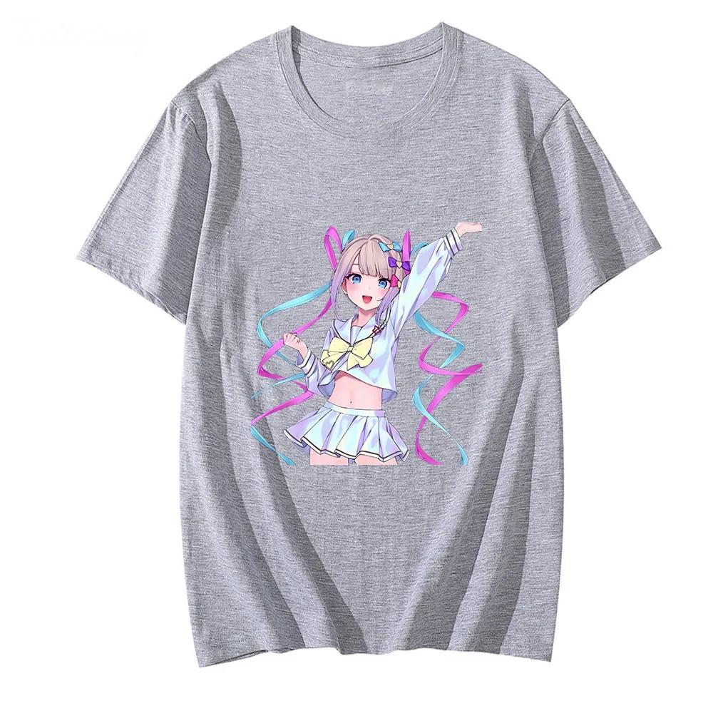 NEEDY GIRL OVERDOSE T-shirt 100% Cotton Tees Summer Loose Shirt Game Anime Clothes Kawaii Graphic T Shirts Cartoon Tshirts