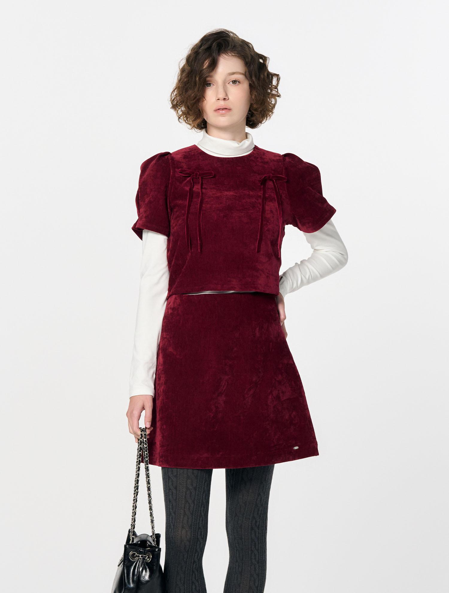 General Idea Ribbon Velvet Jersey Setup [Burgundy] / Wbd4L01536 Burgundy/S