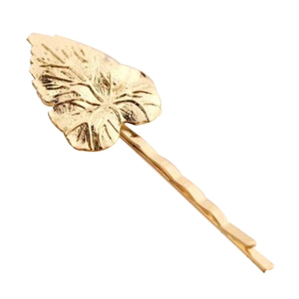 Hair Clip Retro Olive Branch Hairpin Bride Headdress Bangs Pin Non-slip Barrette for Girls Women Type 1