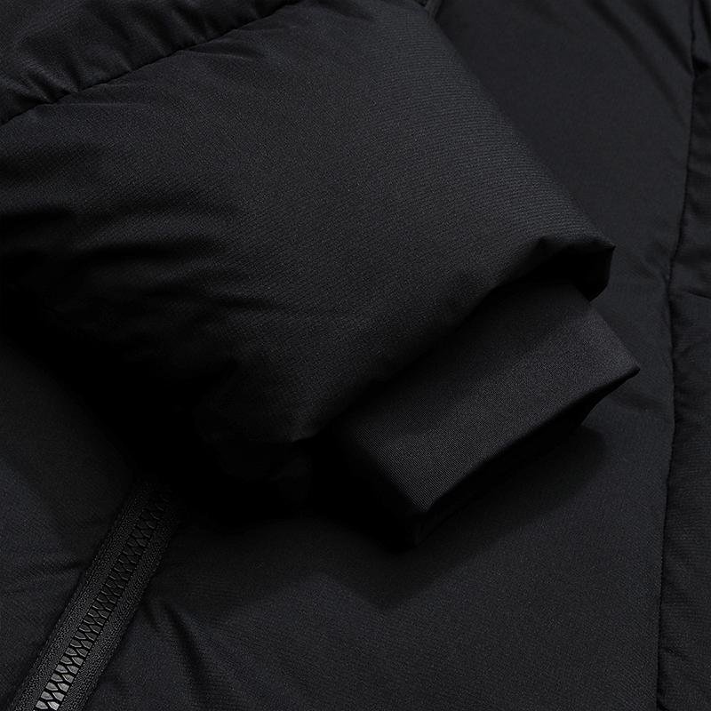 FILA White Casual Commuter Classic Simple Protective Warm Hooded Down Jacket Men Outerwear Black F11M543910FBK