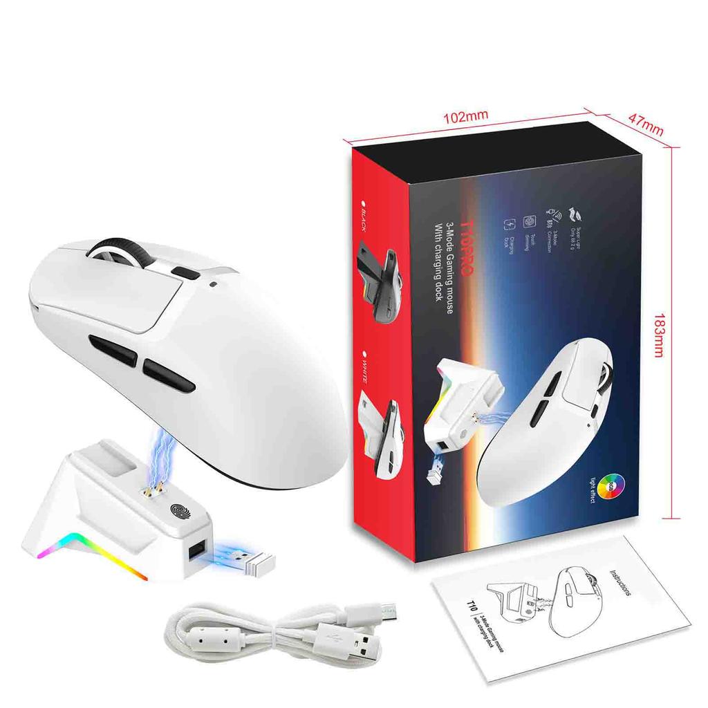 Lightweight Gaming Mouse 3 Mode with Charging Dock High Accuracy Sensor Programmable
