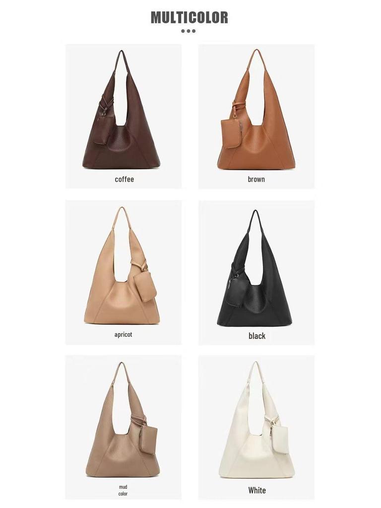 Women's 2025 Genuine Leather Dumpling Shoulder Bag - High-End Cowhide Crossbody Handbag