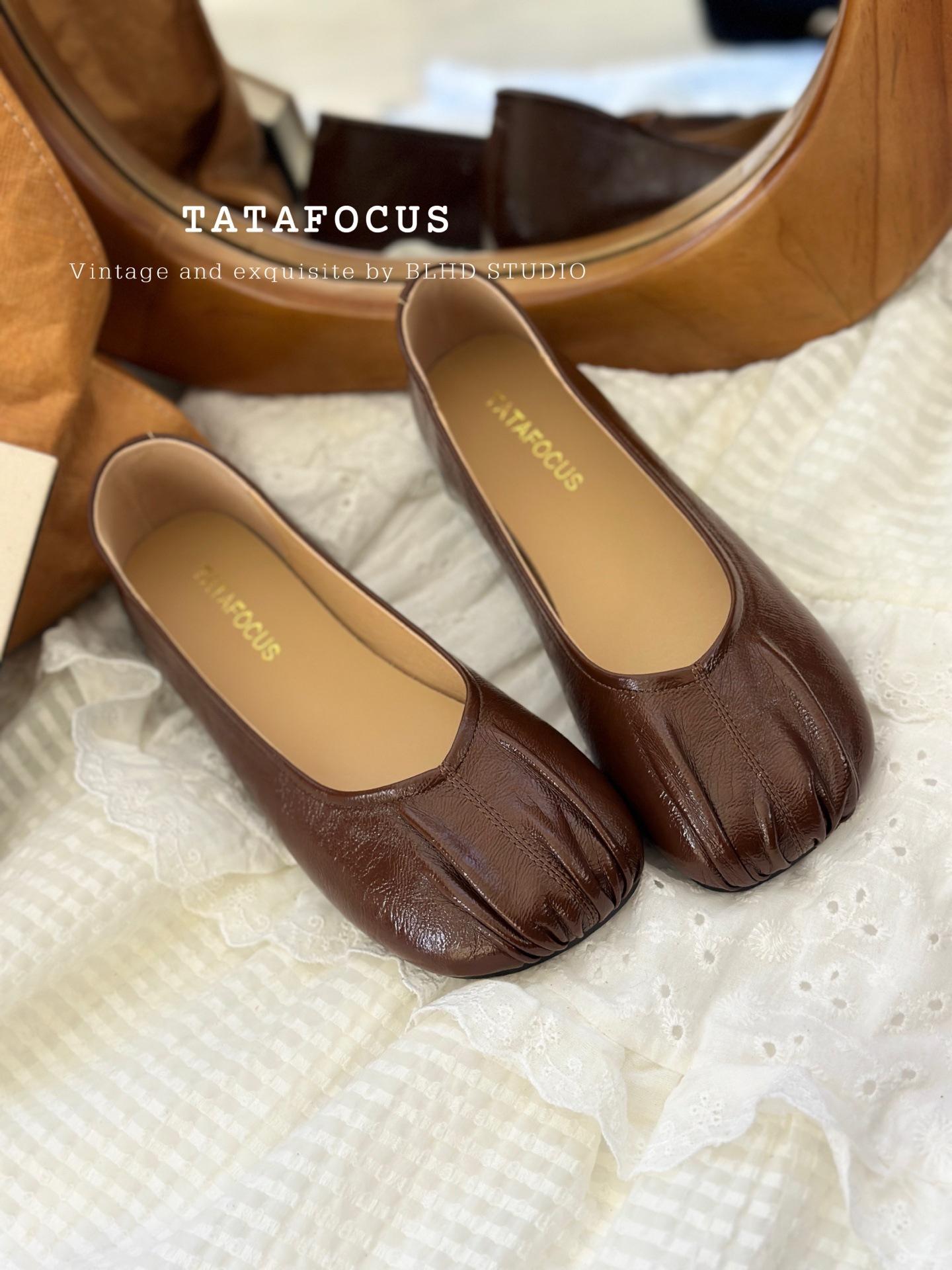 

Ретро плиссированные туфли-дуду на плоской подошве женские 2025 весна новые однопедальные мягкоподошвенные туфли бабушки мелкая горловина с юбкой одинарные туфли 40 коричневый