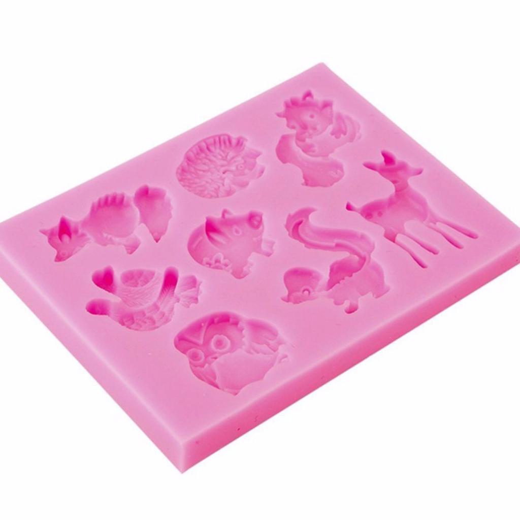 DL Silicone Cartoon Animal Cake Molds Decorating Pastry Baking Tools