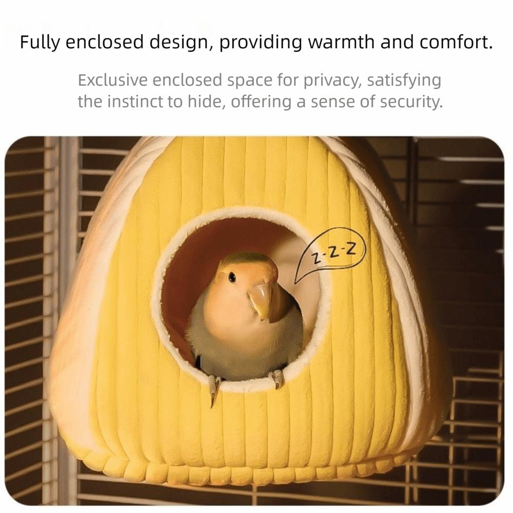 Soft Bird Hanging Hammock Fleece-lined Bird House Pet Supplies Warm Parrot Nest  for Bird Cage