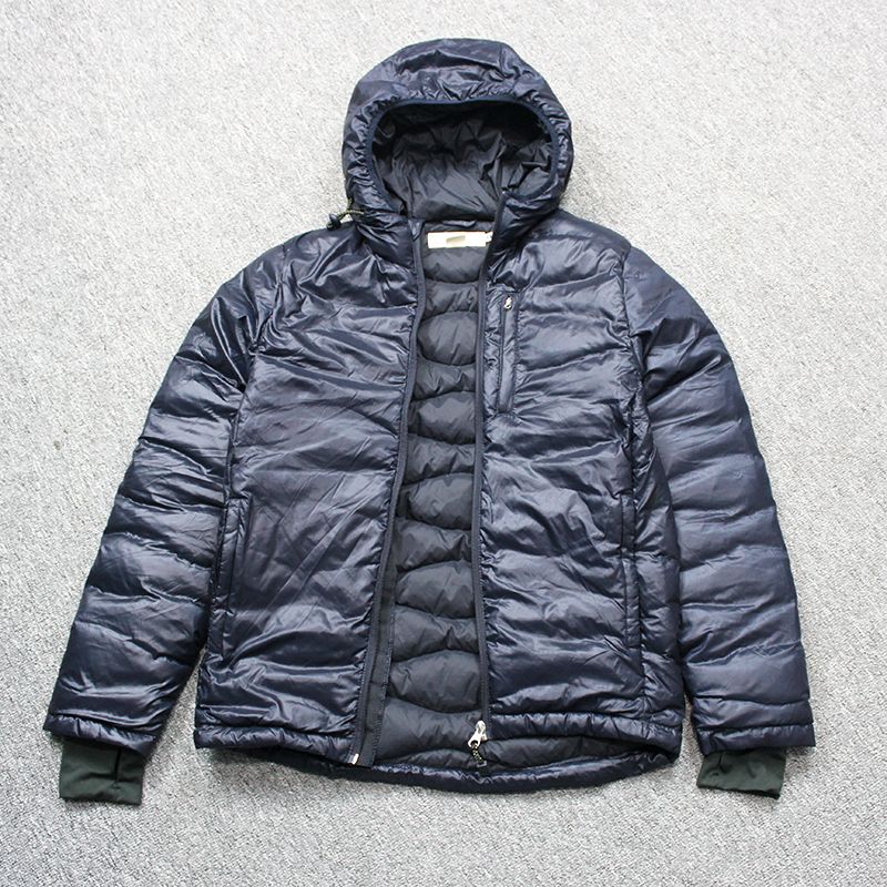 

Легкая теплая и ветрозащитная повседневная пуховая куртка с капюшоном для мальчиков Dark Blue xs Bust size 96