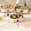 Mikrobølgeovnsikker 304 Rustfritt Stål Matboks Tegneseriemønster Matboks for Ferskholding Piknik