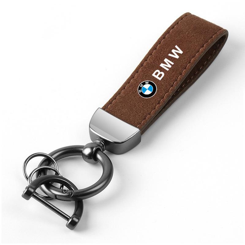 1Pcs Car Metal Leather Key Chain Fine Emblem Key Ring For BMW X1 X2 X3 X5 X4 X6 X7 G30 G20 G32 G11 G12 F40 F30 F20 F10 F34 F07 msjk68