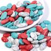 5pcs/lot Nature Turquoises Stone Cabochon For Jewelry Making Colored Oval Flat Back Cabochon Cameo DIY Rings Earring Accessories
