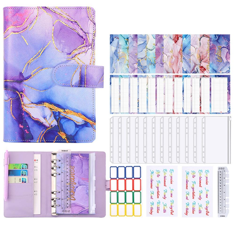 with Zipper Cash Envelopes A6 Budget Binder PU Leather Budget Planner Organizer  Lovers
