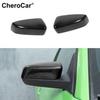 Kit de Guarnição Decorativa para Protetores de Retrovisor Lateral Traseiro 2X Preto para Ford Mustang 2009-2013