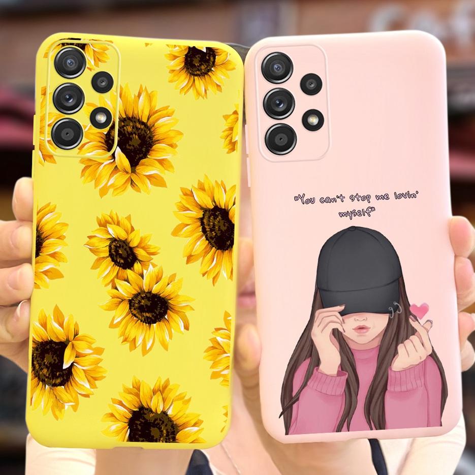 For Samsung Galaxy A13 A33 A53 A73 5G Case New Fashion Girls Soft Slim TPU Phone Case For Samsung A13 A 33 53 73 Back Cover Bags