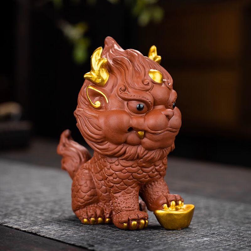 Zisha Qilin Tea Pet Ornament