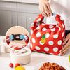 Lunch box bag, insulated lunch box bag, waterproof storage bag makeup bag dirty pocket foldable drawstring shopping bag