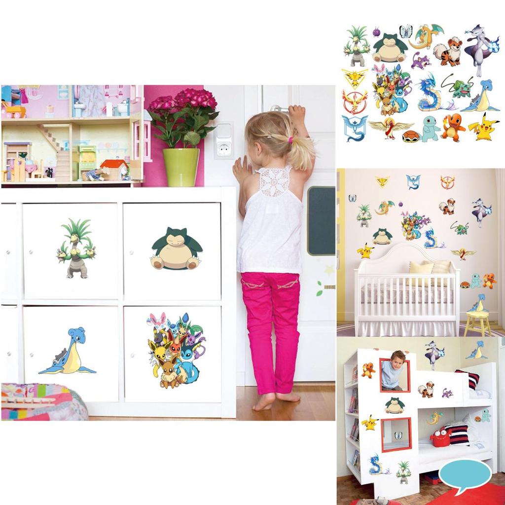 Pokmon Wall Decal With Pvc Material For Kids Bedroom And Classroom Decor