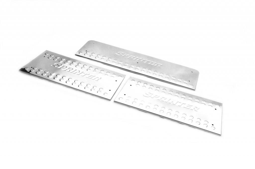 

OmsaLine interior treadplates (3 pcs, stainless) for Mercedes Sprinter W901/902/903/904/905 1995-2006