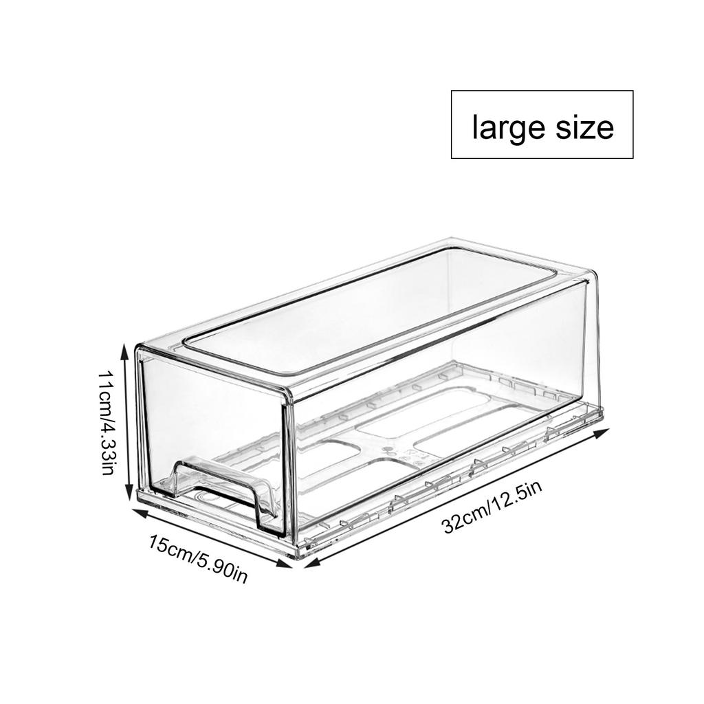 Stackable Acrylic Drawer Organizer Acrylic Plastic Organizers Bin for Makeup Palettes Beauty Accessories Vanity Desk Organizing