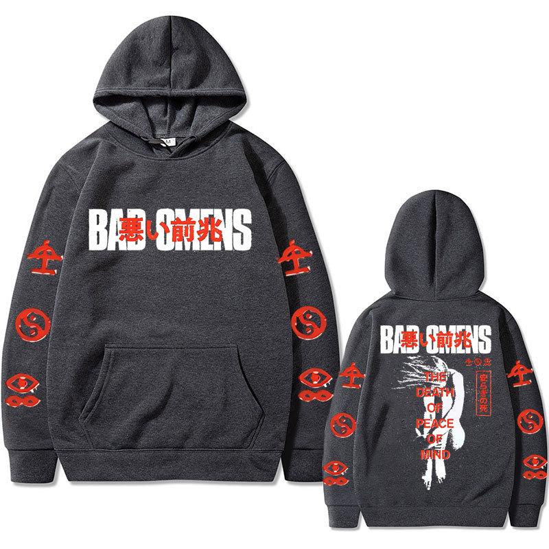 Bad Omens Band Tour 2023 American Music Hoodie Autumn Winter Fleece Streetwear Tops