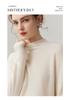 Lekasha 100% Pure Cashmere 12-Gauge Rolled Hem Turtleneck Sweater
