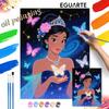 Princess Butterfly Oil Painting Hand Painting Coloring Painting Handmade Diy Home Decoration Gift