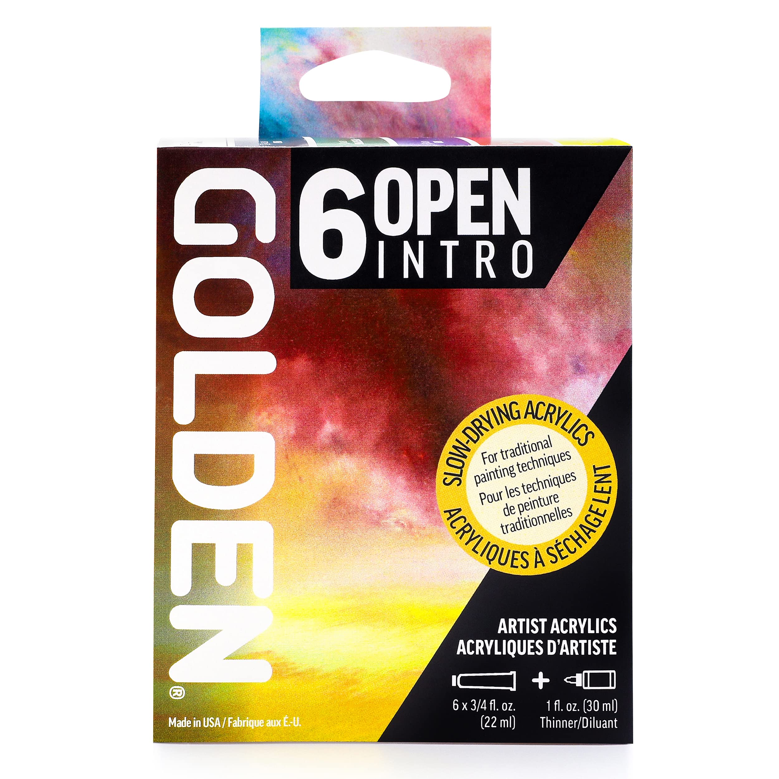 

Golden Acrylic Open 055 22ml Intro 6 color set 13170055