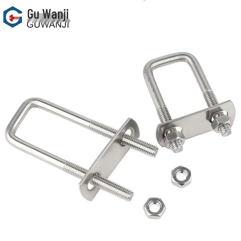 Guwanji 304 Stainless Steel Right-Angle U-Bolt Set