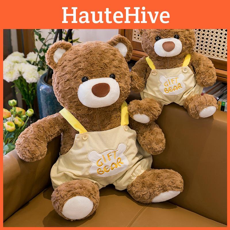 Plush Teddy Bear Sitting Pose With Straps For Kids And Women Soft Cushion