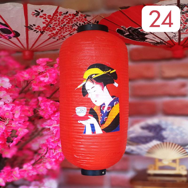 25*50cm Japanese Style Lanterns PVC Waterproof Korea Cuisine Hanging Lantern Bistro Sushi Ramen Restaurant Bar Decor Sign