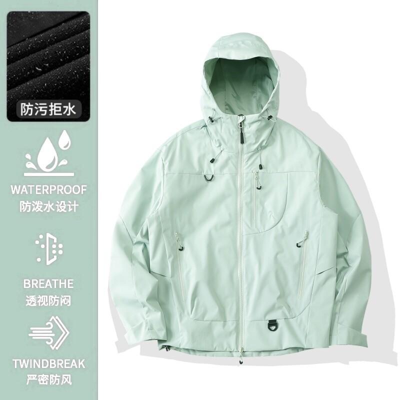 2026 New Jacket Men's and Women's Three-in-one Outdoor Windproof and Waterproof Small Velvet Mountaineering Jacket