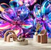 Wallpaper Colorful Glass Flowers - Bouquet