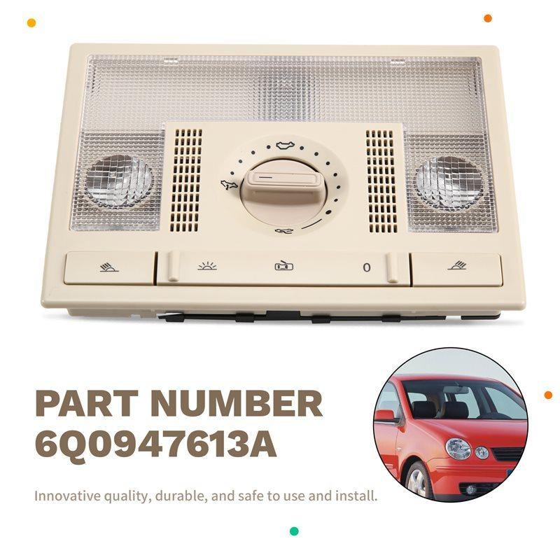 Ceiling Lamp Dome Light Car Front Console Roof Reading Light 6Q0947613A For VW Polo 9N Touran 2002-2010 Seat Leon Altea