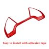 Car Dashboard Decor Frame Red Trim Sticker for Honda Civic 10th Gen 2016 2017 2018 2019 2020 2021 Auto Interior Accessories