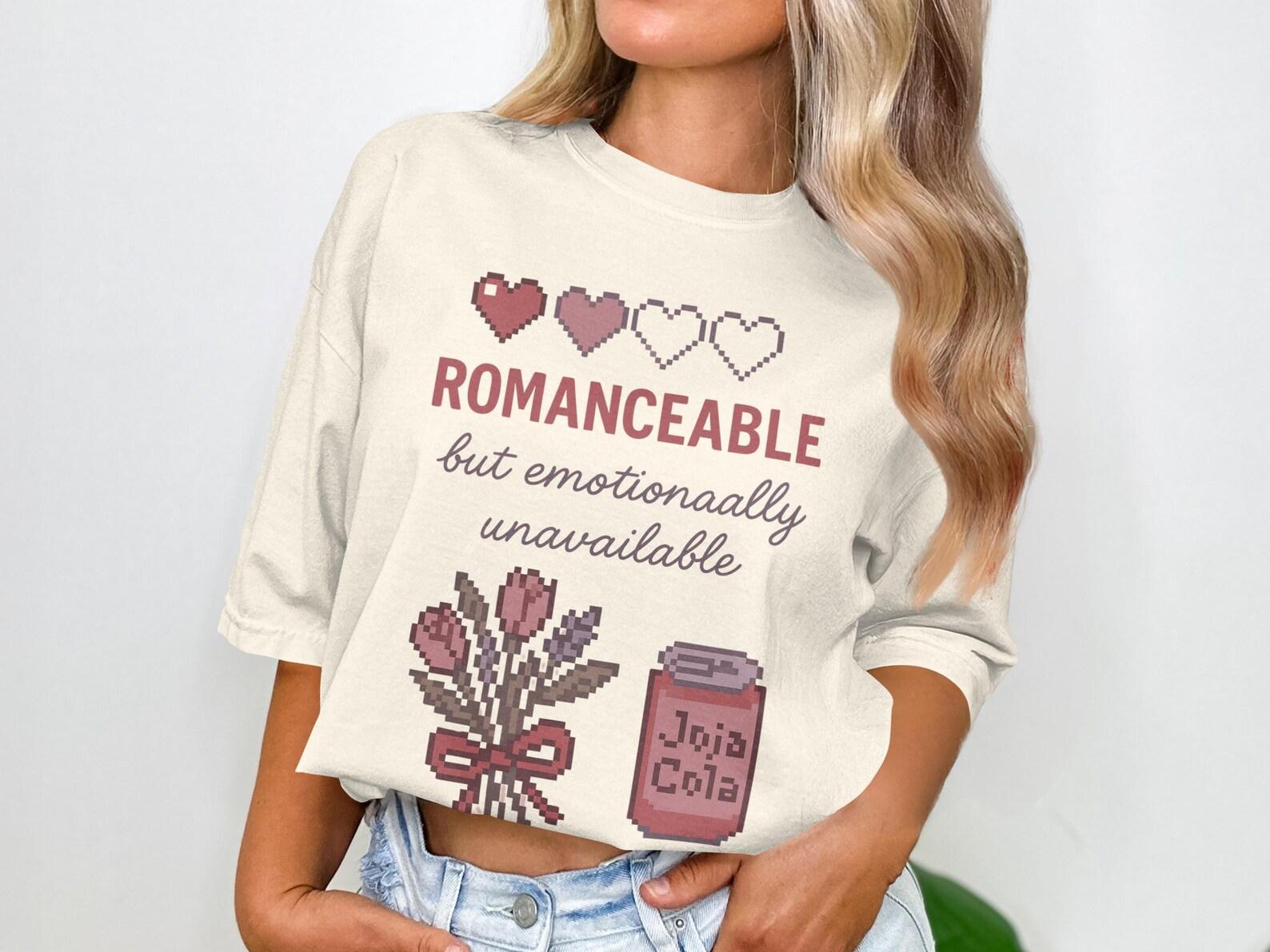 Romanceable Stardew Valley Shirt Pixel Art Gamer Gift Cozy Gaming Stardew Merch Indie Video Game Tee Video Gamer Gift Stardew Valley Gifts 4XL