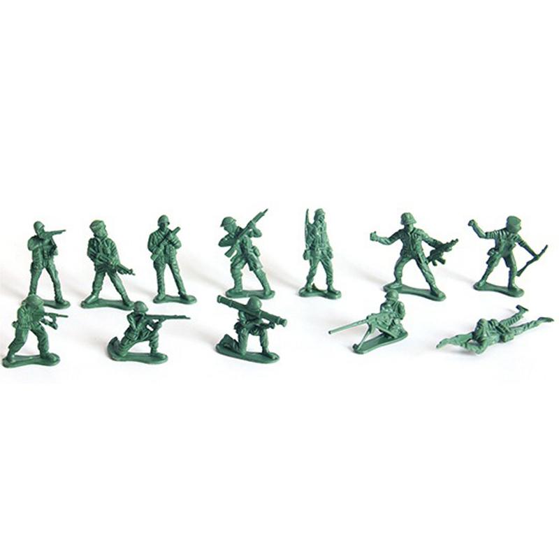 2436100pcs Soldiers Model 5cm Plastic Doll Accessories Mini Sculpture Army Men Action Figures Military Enthusiast Gifts TMZ
