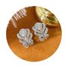 Xiaomi Huitan Gentle Feather Hoop Earrings for Women Full Brilliant Cubic Zirconia Charming Wedding Party Fresh Accessories Jewelry