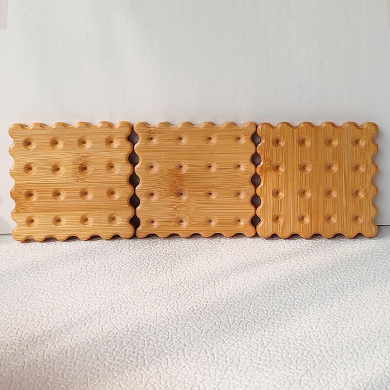 Lanshengjia Creative Biscuit Wooden Coaster Set