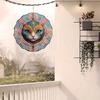 Lebhafter Metall-Windspinner mit filigranem Katzendesign - Batterielos, 360° drehbarer Haken für dynamische Garten- und Terrassendekoration