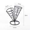 French Fries Stand Easy Carrying Clean Food Cone Metal Wire Fry Holder Fried