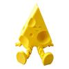 Yousheng Cheese Ornament, with Flexible-Jointed, 3D Printed Desktop Toy, Decompression Anthropomorphic Ornament