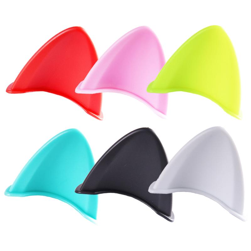 2pcs Universal Helmet Cat Ears Decoration Moto Electric Car Driving Styling Cute Cat Ears Stickers Decor Helmet Accessories