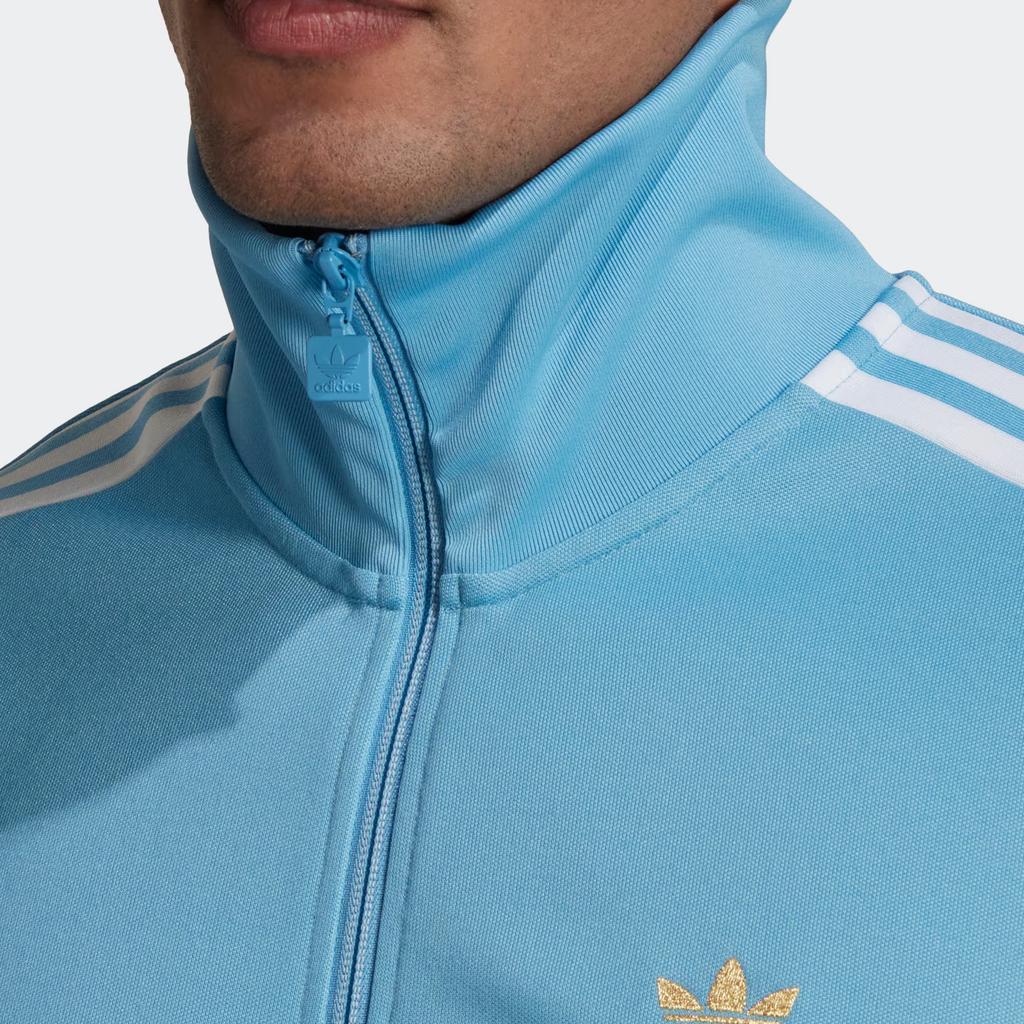 Adidas Originals Fb Nations Track Jacket With Embroidered Logo And Stand-Up Collar Men Outerwear Blue HK7409