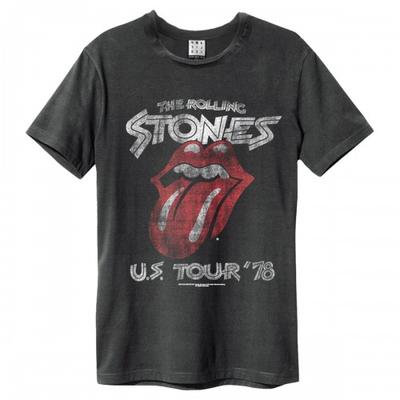 Amplified Unisex Yetişkin ABD Turu 78 The Rolling Stones Tişörtü