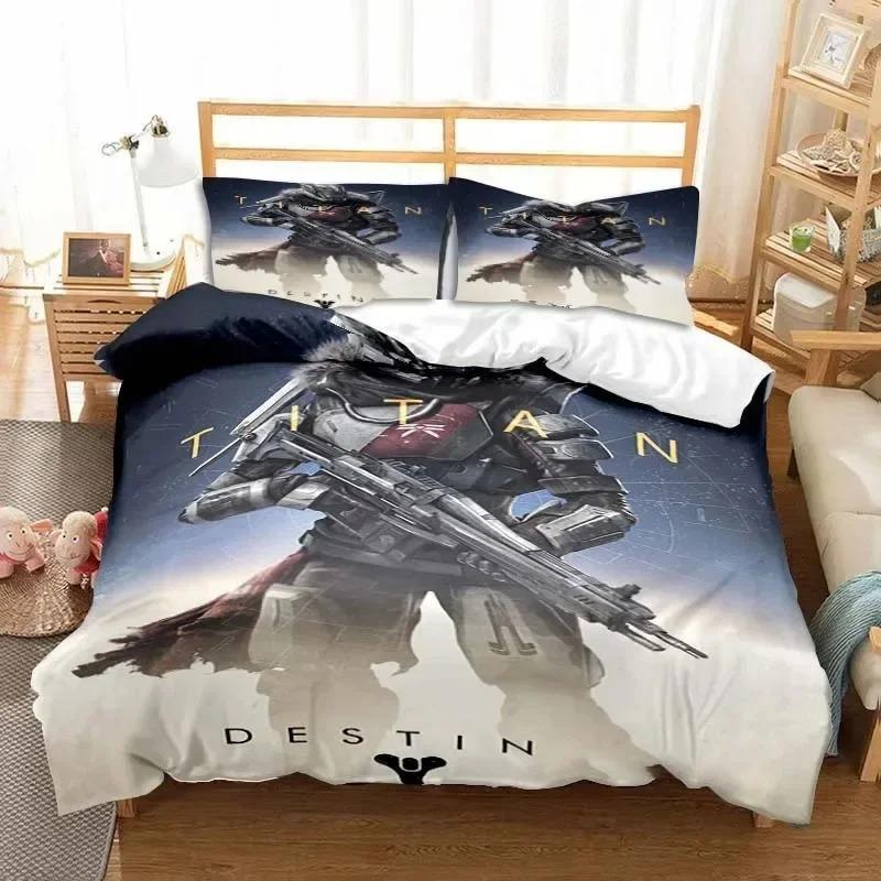 Game Destiny Bedding Set Boys Girls Twin Queen Size Duvet Cover Pillowcase Bed Kids Adult Fashion Home Textileextile