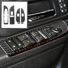 Real Glossy Black Carbon Fiber Sticker Car Inner Door Pull Handle Frame Anti-Collision Cover Trim Compatible with Chevrolet Avalanche/Silverado LTZ