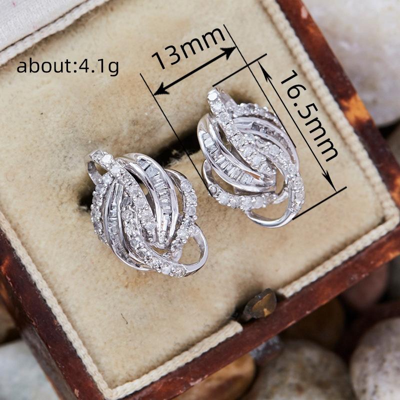 Exquisite Winding Earrings, Modern Interwoven Design, Suitable for All Occasions of Exquisite Jewelry, Holiday Gift Giving