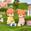 New Lovers Figures Couple Miniature Home Decor People Boy Girl Model Princess Fairy Gnome Valentine's Day Gift Dollhouse